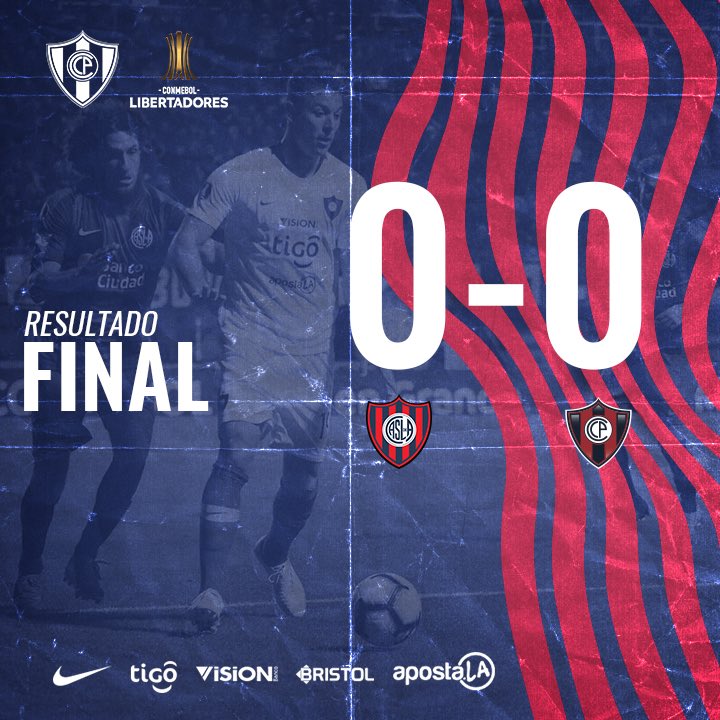 FINAL DEL PARTIDO ⏱

Empate en el partido de ida. Lo definimos en casa, todos juntos 👊

#LaVidaPorLosColores 🔵🔴