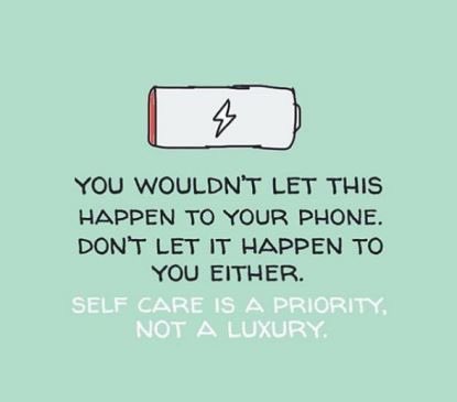 Sylvanem's tweet photo. It’s Internarional #SelfCareDay . What do you do to recharge your batteries? I give this advice a lot..”at the end of the day there is only one of you so you have to take care of you” https://t.co/OtkzWGWGqk