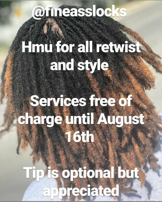 Upcoming Loctition 💁🏽‍♀️ specializing in retwist, steam and restore damaged locs, style, & grooming 💆🏽‍♀️ #repost #repost #repost #supportingentrepreneurs
IG : @alizafineass @fineasslocks