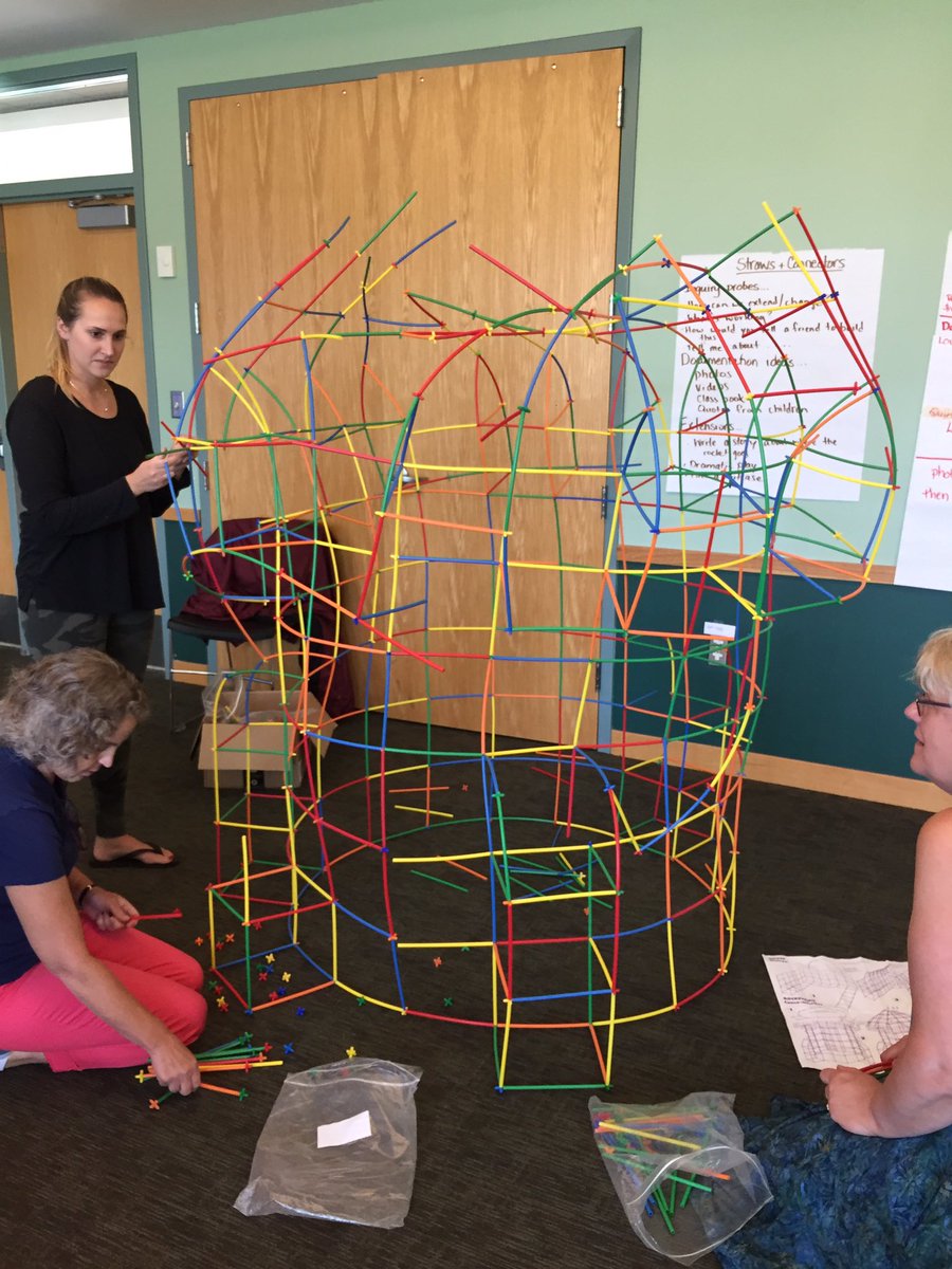 BCPeloquin's tweet photo. Engineering with Straws and Connectors. #STEM #STEMIE #castletonuniversity #ECInstitute #summerlearning #earlychildhood https://t.co/C9alE6BF3e