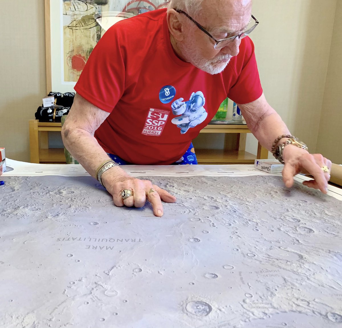 TheRealBuzz's tweet image. Let’s see...there’s my crater. #Apollo11 #moonwalk #Apollo11at50