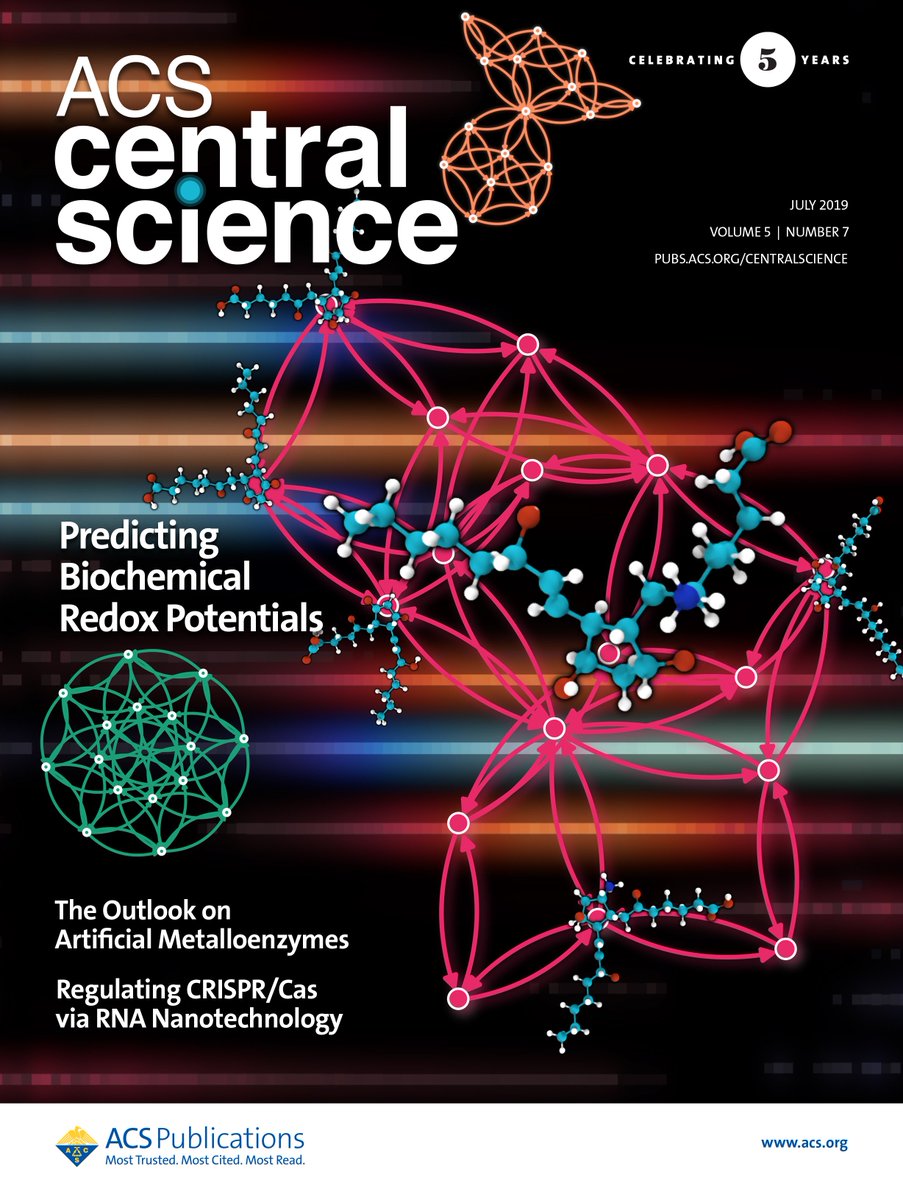 ACS Central Science on Twitter: "Our July issue is out! Cover story by @A_Aspuru_Guzik team @chemuoft @HarvardCCB! A combination of quantum chemistry &amp; machine learning predicts biochemical redox potentials of more