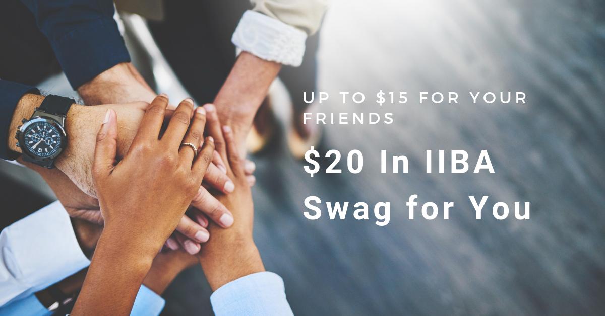 IIBA's tweet photo. One for you. One for your friend. 

Get a friend to #JoinIIBA and get rewarded: https://t.co/Zx6Fo7RrpB 

#IIBAMembership #BusinessAnalysis #BusinessAnalysts #baot https://t.co/cgWzPzwhlD