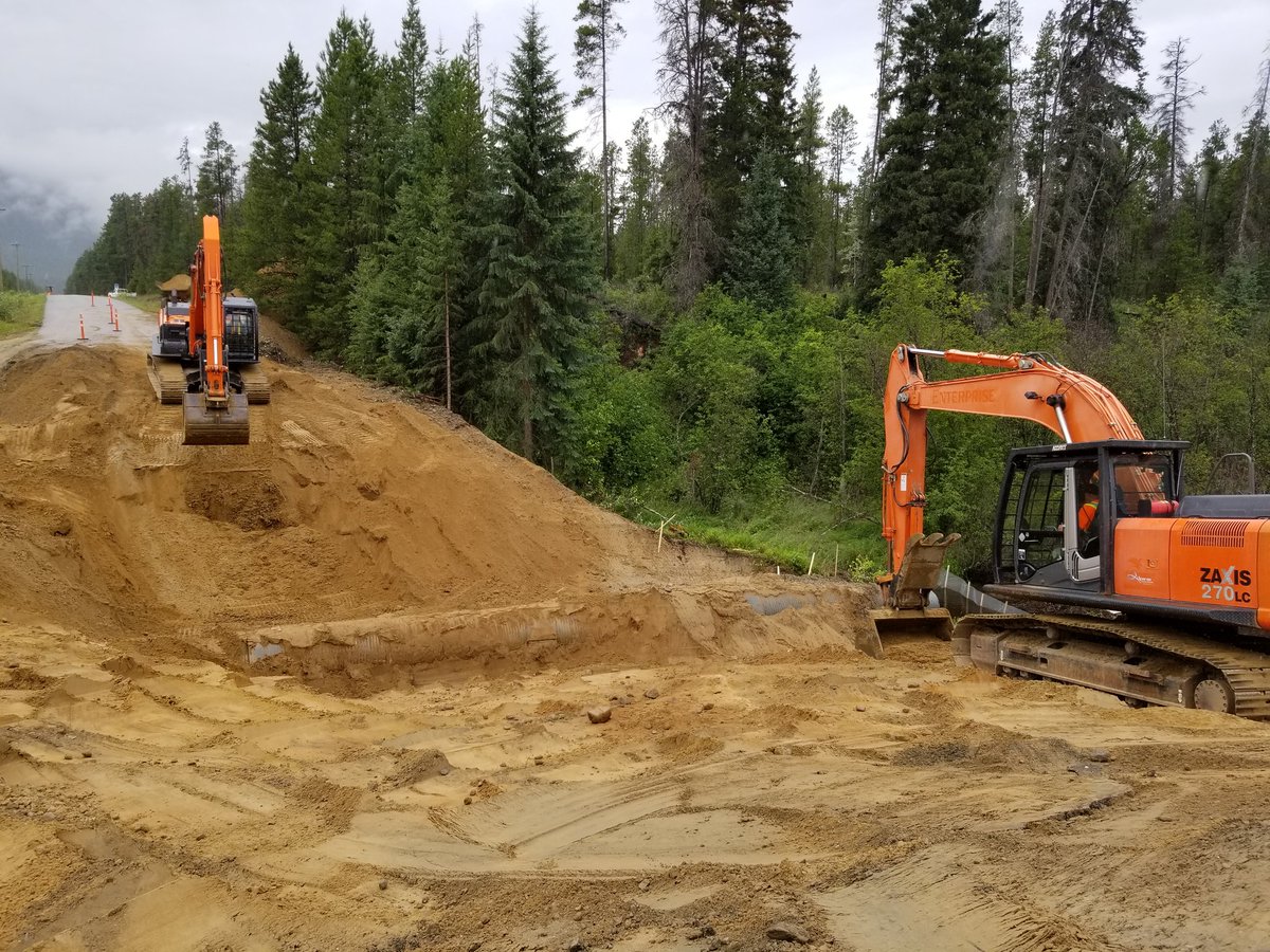 Crew are making great progress on culvert replacement on Pine Road.  Road will be closed from 7am until 9am tomorrow the 25th of July, hopefully we have it back to single lane sooner than the two hours and once again we thank everyone for their patience.
