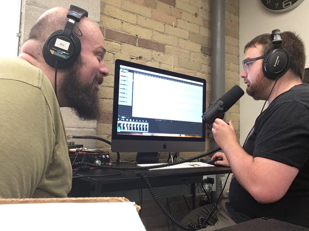 RSPGamesInc's tweet photo. Awesome recording session with @SchubertEthan and @IanMccamant featuring @UmbreonBlood in her #voiceover debut

#indiedev #gamedev https://t.co/OojUrR37Ux