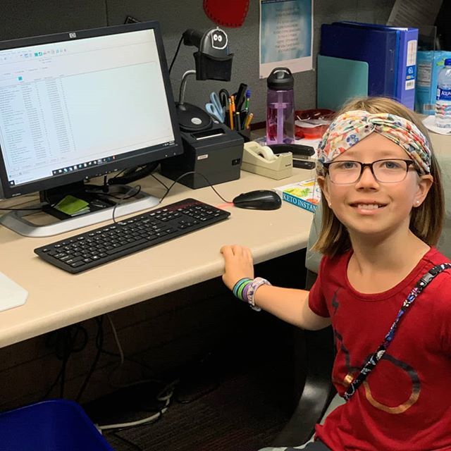 hclib's tweet photo. Librarian in the making! While #augsburgparklibrary Librarian for a Day, Zosia's favorite task was checking in returned items (but we think she was great at everything!) ^ag #myhcl #librarianforaday #librarykids https://t.co/KIRbskD2rj https://t.co/sUxHmzIcro