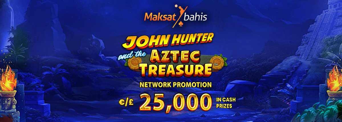 25 Temmuz - 1 Ağustos tarihleri arasında Pragmatic Play Sağlayıcısında John Hunter ve Book of Mystery Ağ Promosyonu ile birlikte 25.000€' luk bir ödül havuzuyla unutulmaz bir maceraya davetlisiniz !! maksatbahis78.com  #İddaa #Tahmin #Futbol #livebet #bank #bet #SLOT #slot