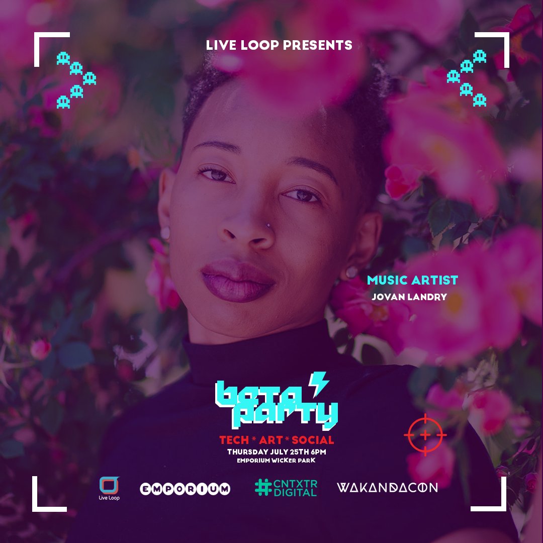 Music Artist <a href="/jlesliemonique/">Jovan Landry</a> will be talking about here newest project @synergychi and creating beats live on stage. Get your ticket for #BetaParty now! betaparty.co