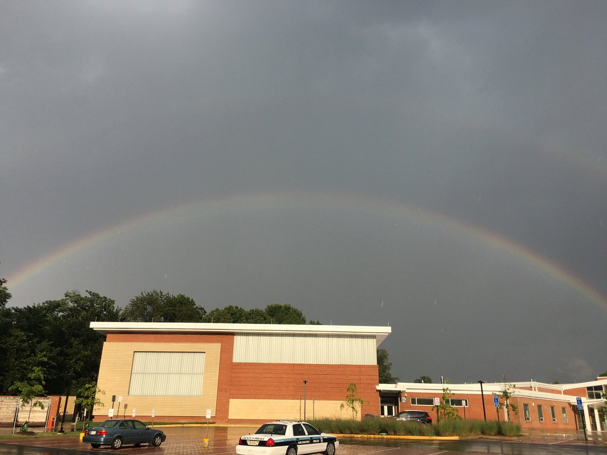cbuchs2020's tweet photo. Two rainbows spotted near abington elementary in arlington https://t.co/00Lf0uOApq