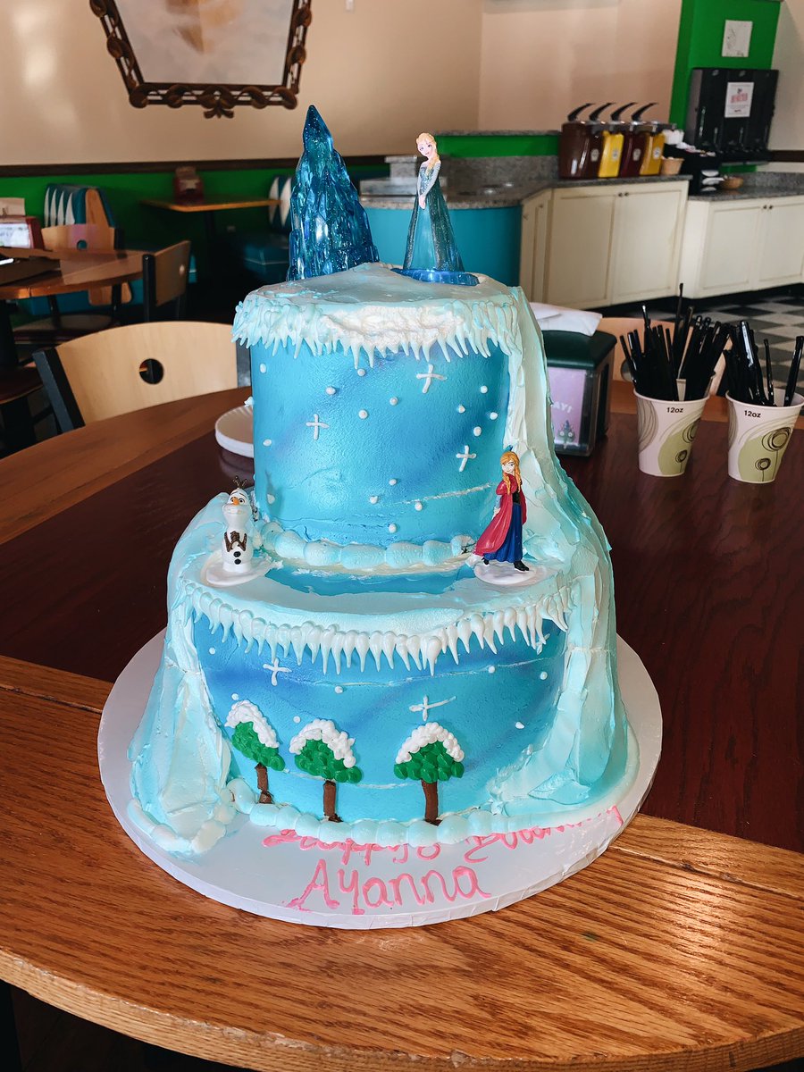 What a beautiful Frozen cake that was brought in today for an All Access Birthday Party! 😍😍