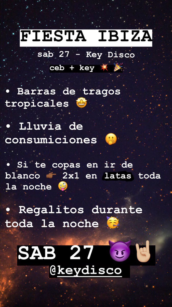cebragado2020's tweet photo. FIESTA IBIZA 🎉🤘🏼‼️💥 algo diferente junto a @KeyDisco 🍾😈 https://t.co/DXRyUG3ubG
