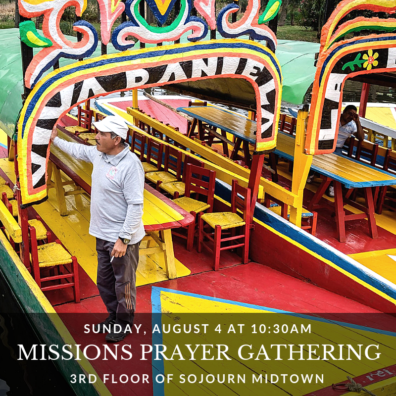 Join us on the 1st Sunday in August to pray for our Sent Ones serving in Latin America.
