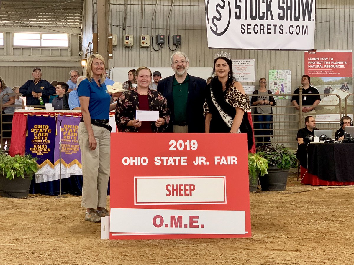 SBOEOhio's tweet photo. Our agriculture and livestock industries are a vibrant cornerstone of Ohio’s economy and culture. I am proud to help recognize the young farmers being awarded at this year’s @OhioStateFair Sheep Skillathon! Keep up the hard, important work! #OhioFindItHere #OhioStateFair #OhioEd https://t.co/qluZsQAfFF