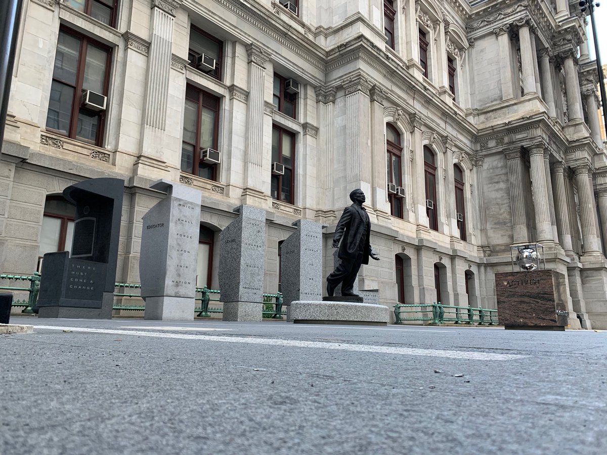 Headed home after our weekly ⁦<a href="/pfsnation1/">pfsnation</a>⁩ Mbongi. Whenever possible, stop by the powerful Octavius Valentine Catto monument at Philly City Hall. Hey ⁦<a href="/Grambling1901/">Grambling State Univ</a>⁩ ⁦<a href="/DWill5/">Darius Williams</a>⁩ : One of our young scholars reported on Grambling today. Thought I’d represent.