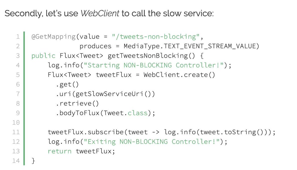 java's tweet image. Spring WebClient vs. RestTemplate by Drazen Nikolic
Read more:
baeldung.com/spring-webclie…