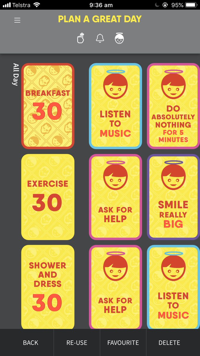 This is my plan for the day show my activity cards and my safety cards over the top got a smile #Recovery #Neuroscience #BrainScience #brainpain