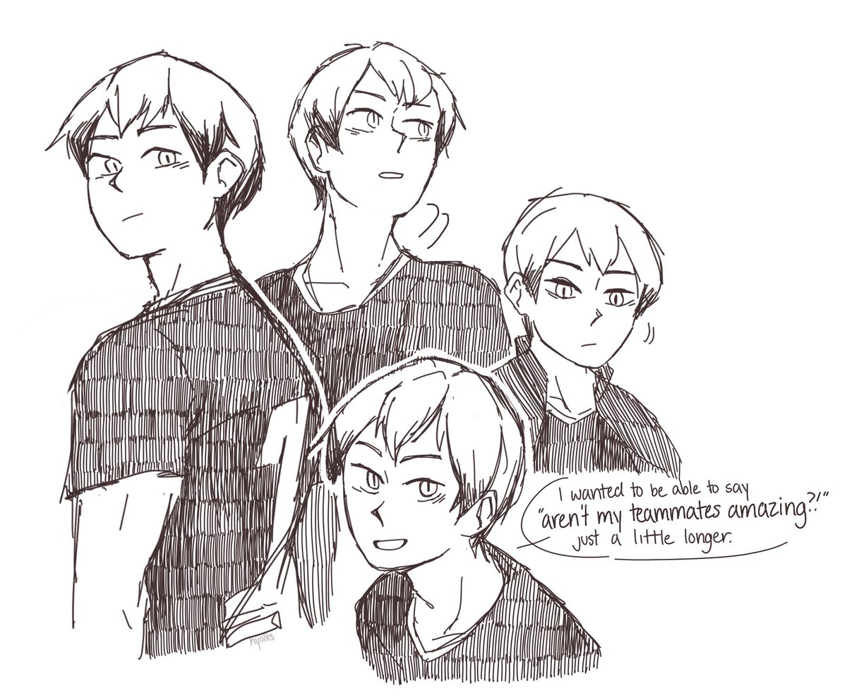 all I wanna do is draw kita but his hair is after my life #Haikyuu 