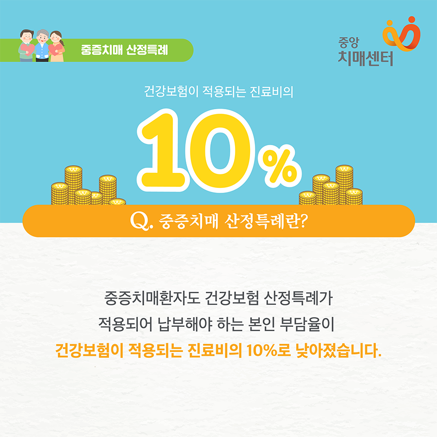 nid_info's tweet photo. 긴 시간 받아야 하는 치매 치료, #중증치매_산정특례 제도를 활용하면 치료비 부담이 줄어듭니다! 😁😁😁
📞문의 1899-9988 치매상담콜센터

#중앙치매센터 #치매안심센터 #치매 #치매치료 #중증치매 #산정특례 #치료비 https://t.co/xLvm7p6Zg3
