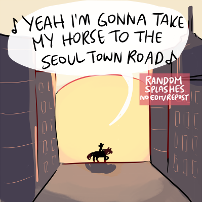 no license required to ride a horse ?? 

#btsfanart #BTS #RM #SeoulTownRoad @BTS_twt 
