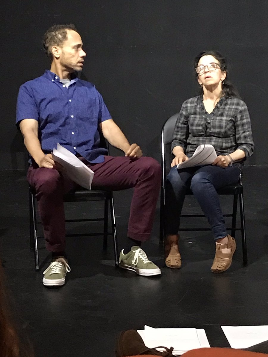 Classic actors @jenniefahn @SMBspeak making magic in “The Lesson” by Nonie Shiverick! Good stuff!! <a href="/WeMakeMovies/">We Make Movies</a> #WeMakeMovies