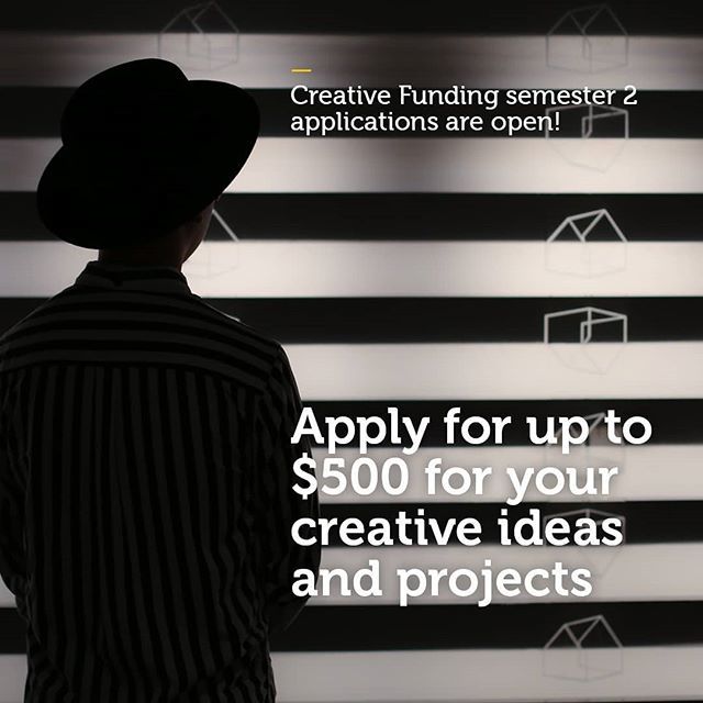 RMITCreative's tweet photo. Applications for Creative Funding Semester 2 is now open. Any current RMIT student with a creative idea/project can apply for up to $500. For more information including eligibility and application form please search RMIT Creative Funding. Deadline is 5 August 2019!
Link in b… https://t.co/zc0co4m7TV