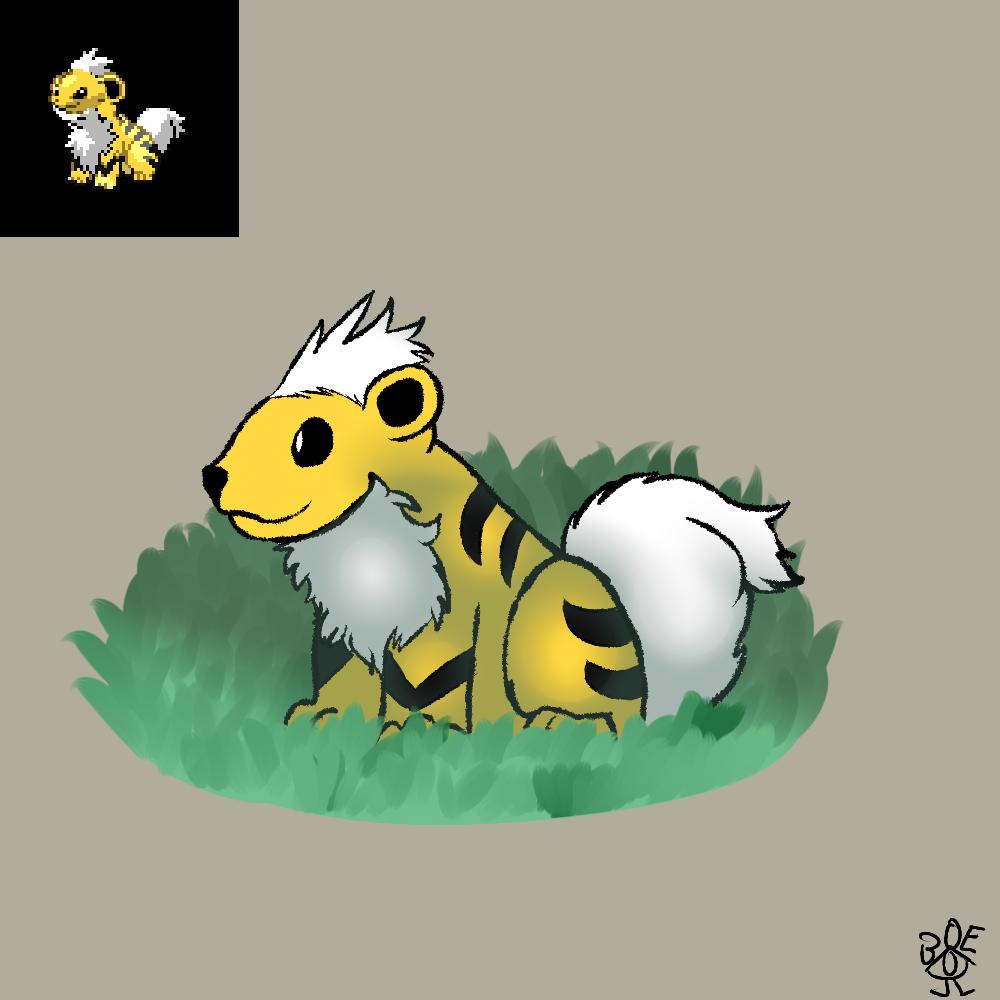 WolfyLuxray's tweet photo. My Pokefusion starter! God I love him! #pokemon #PokeFusion #growlithe #jolteon #sketch #coloredsketch #digitalart #digitalartist #digitalartwork #art https://t.co/ncJsfHEm87
