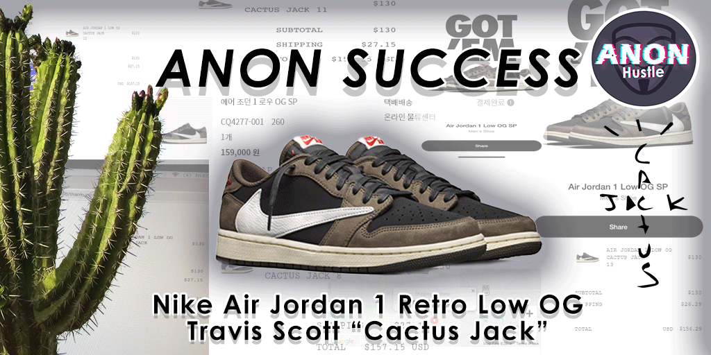 CookDesigner's tweet image. Cactus Jack Low Success Design for @AnonHustle_