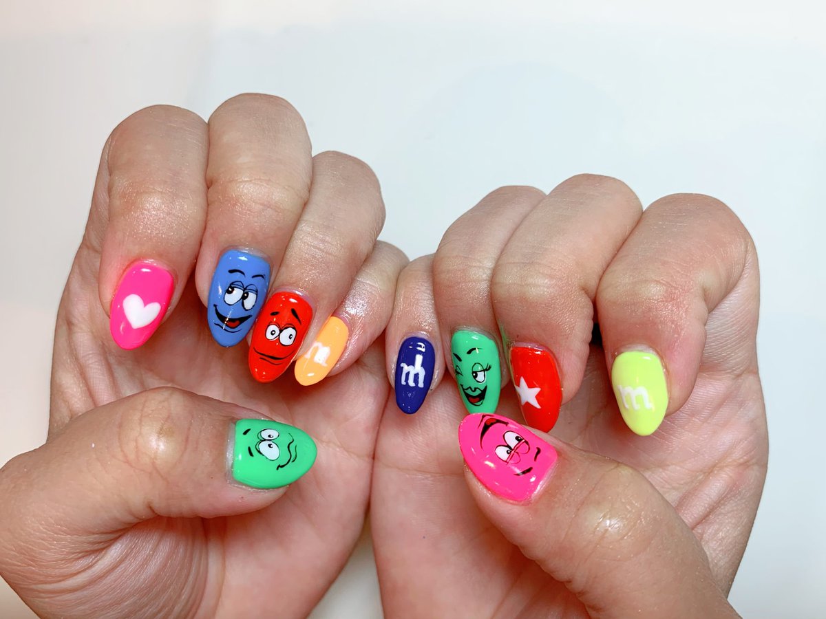 O Xrhsths Tokio Nail Sto Twitter Tokionail 新宿御苑前 ネイルサロン キャラネイル 痛ネイル イベントネイル 手書きアート 夏ネイル エムアンドエムズネイル エムアンドエムズ M M Mandm