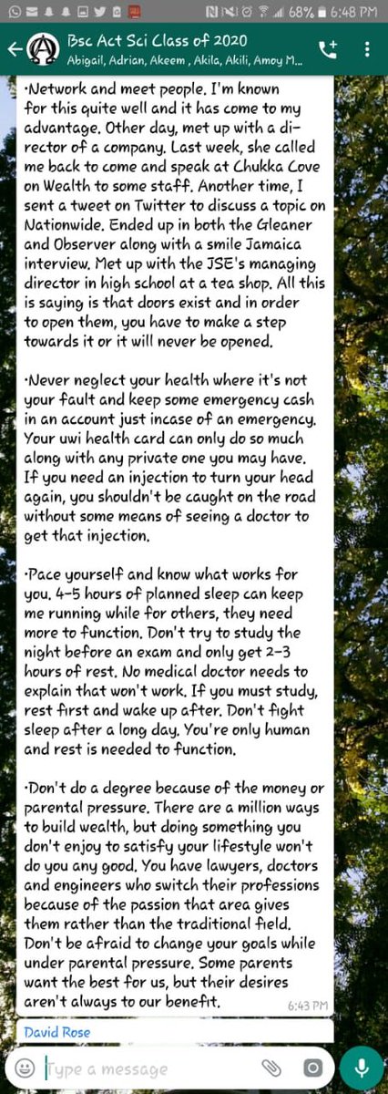 UWIActuarialSoc's tweet photo. It’s long but it’s worth the read #UWIASFreshers https://t.co/2hSn5kLgky