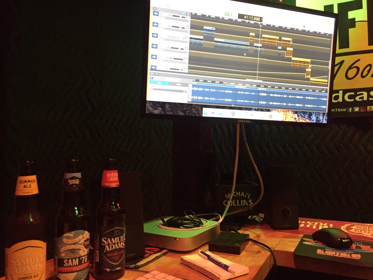lifen16oz's tweet photo. Last minute tweaks to Episode 5! It’s hot in the edit bay, but @SamuelAdamsBeer got me covered with their summer mix. Not bad! #samueladams #summerale #samadams76 #bostonlager #lifein16oz #whatsinyourpint https://t.co/0i4DRg6LQK