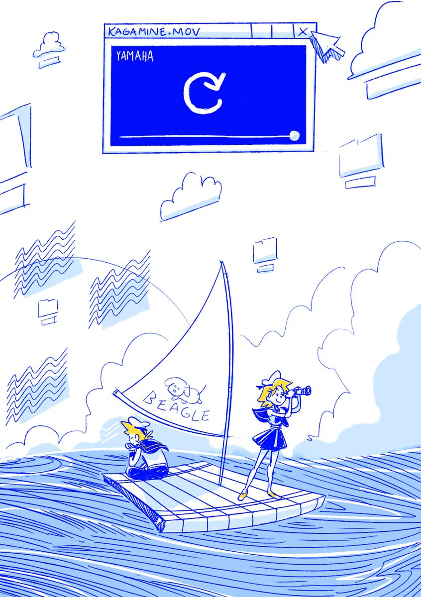 ? The Sheltering Sky ?  
A vocaloid fancomic featuring rin and len kagamine wondering about their lives as singing robots inside their owner's computer! 24 pages / the comic is pay-what-you-want, get it for free!! also comes with some process shots! 

? https://t.co/dxIzzR9cD2 