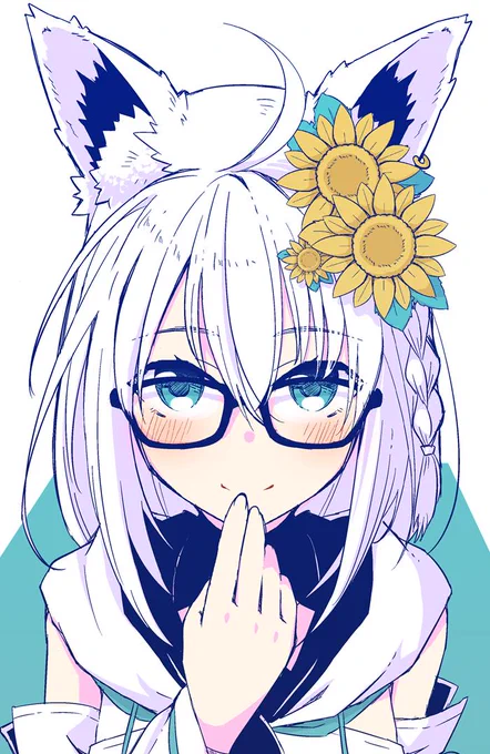 メガネのきーつね #絵フブキ 