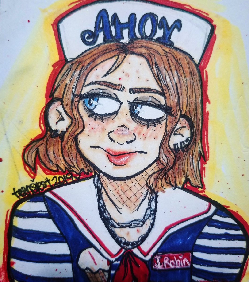 ghostpootArt's tweet photo. Robin is my favorite 🍦 #StrangerThings #StrangerThingsRobin #Robin https://t.co/ZgXtFS2kiq
