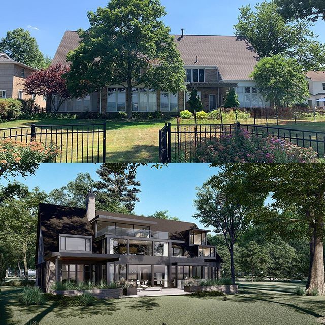 EvergreenOhio's tweet photo. Up next... @modernsmarthomes will transform this lakefront traditional home into a modern dream home. 
The large windows create a visual bridge between the indoors and outdoors and substantially enhance the waterfront views. ——————
Please tag someone who… https://t.co/bPxl1oS6dd https://t.co/fpQjhhLWNd