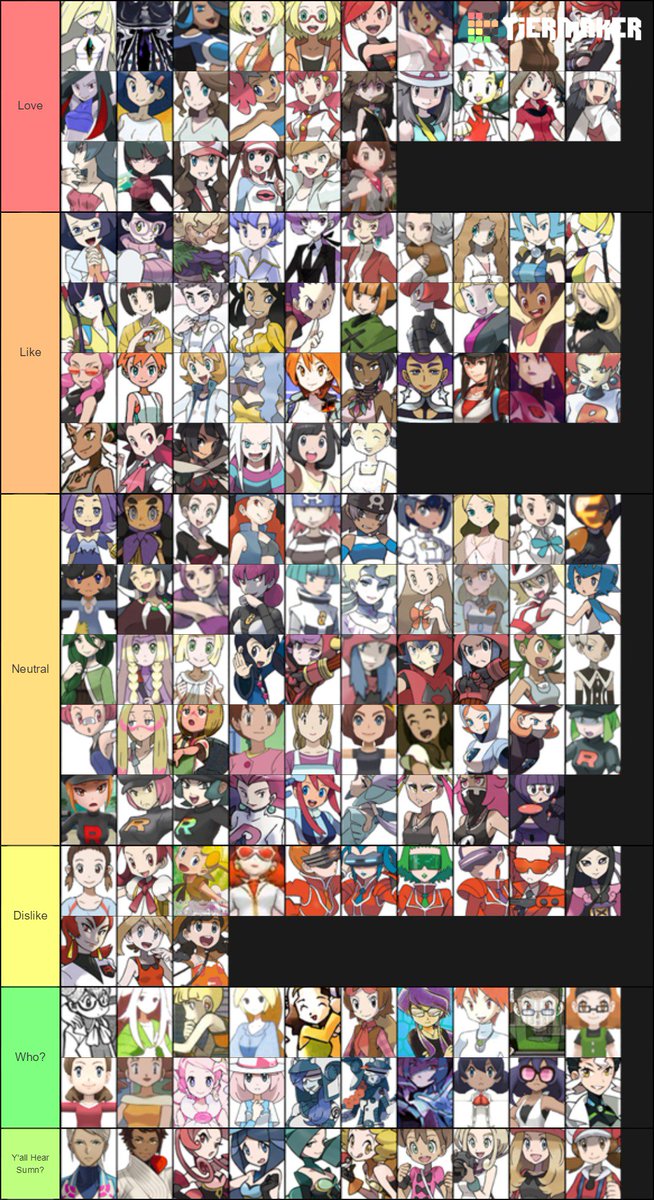 Morty 🍹 on X: Semi-topical unova mon tier list