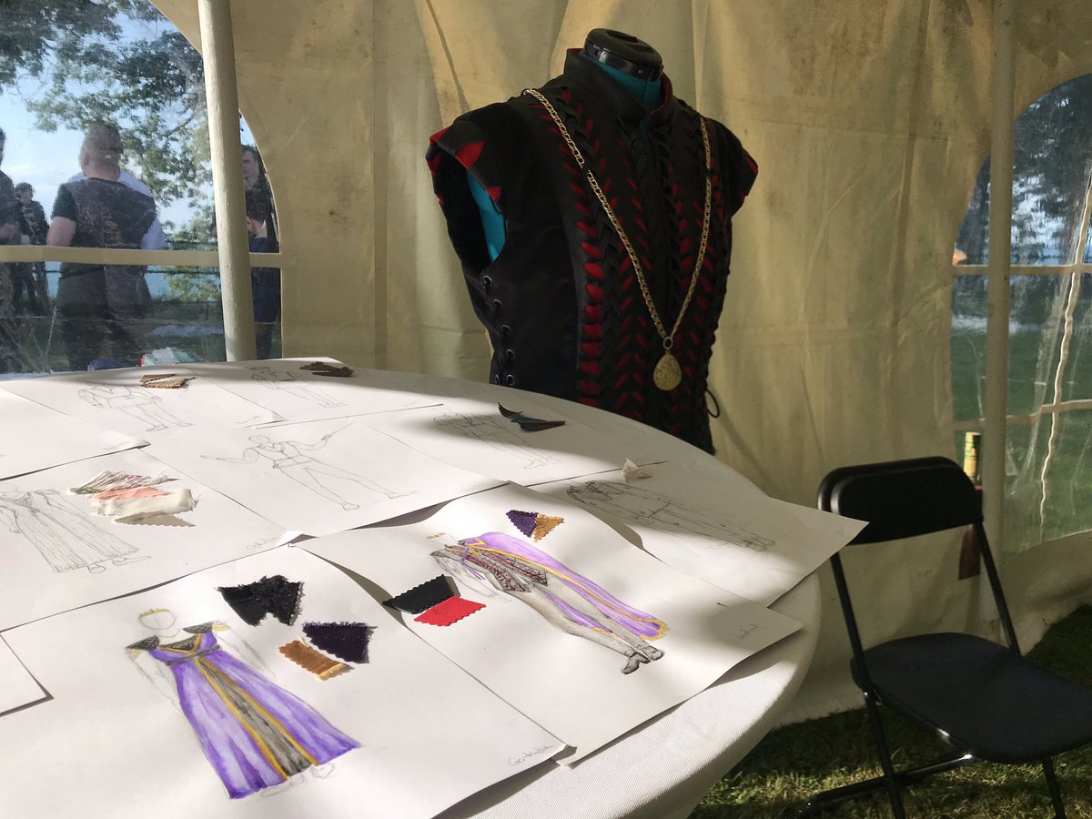 ShakespeareOTL's tweet photo. Opening night’s here! The gala was a blast, with tomato throwing (at former Fredonia mayor Steve Keefe in the stocks!), personalized poetry for guests, costume displays, and a swordfighting tournament. Thank you to everyone who came out— we hope you all love the show! https://t.co/gW7esRnEq3
