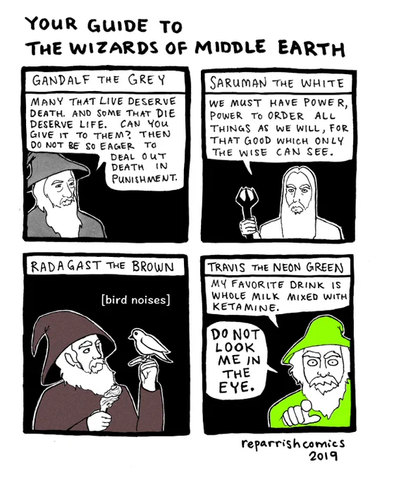 your guide to the wizards of middle earth 