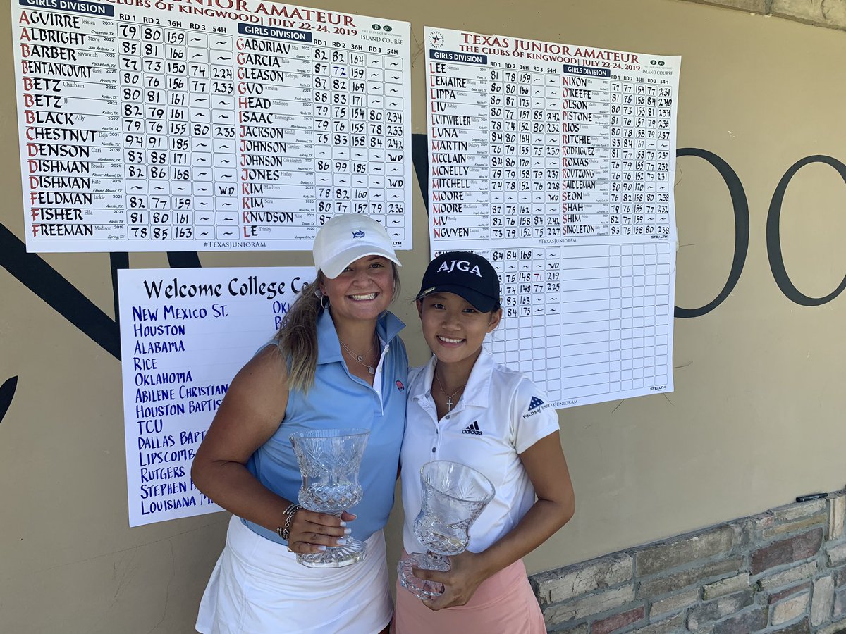 TheOSwings's tweet photo. Thank you so much @legendsjrtour for making the Texas Jr. Am so much fun! Placed 5th with scores of 74/78/76. Another thank you to Kingwood CC for having us, what a fun course! Congratulations to Nicole for an awesome finish! You are so deserving!! https://t.co/A0VVRkppMV