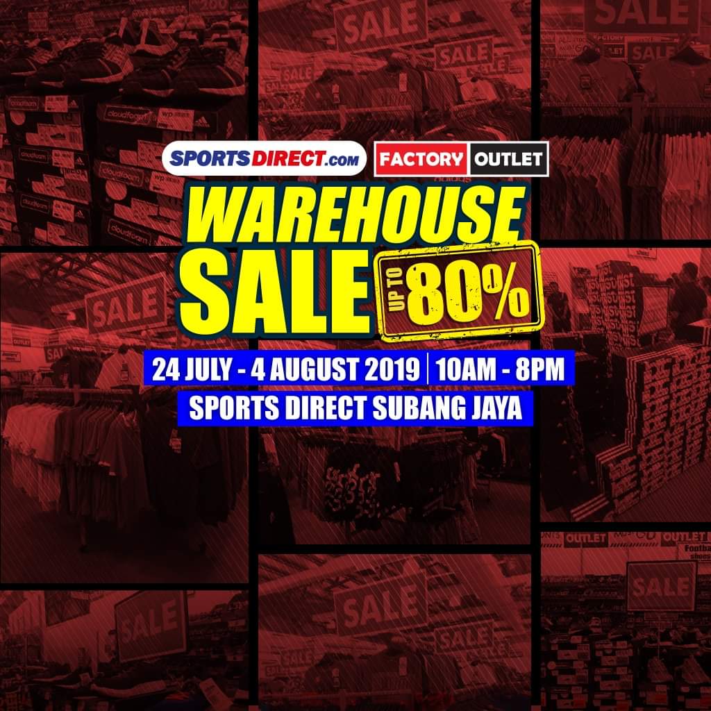 twtjogging's tweet photo. Sport Direct buat clearance sale KAW-KAW wehhh. 15,000 pasang kasut dijual dgn harga bawah RM100.

Semua brand ada Nike, Adidas, Puma, Asics semua nak habiskan stok!

Sport Direct Sale
Tarikh: 24 Julai - 4 Ogos 2019
Masa: 10AM - 8PM
Lokasi: Sport Direct Subang Jaya https://t.co/XefZ2p32eB