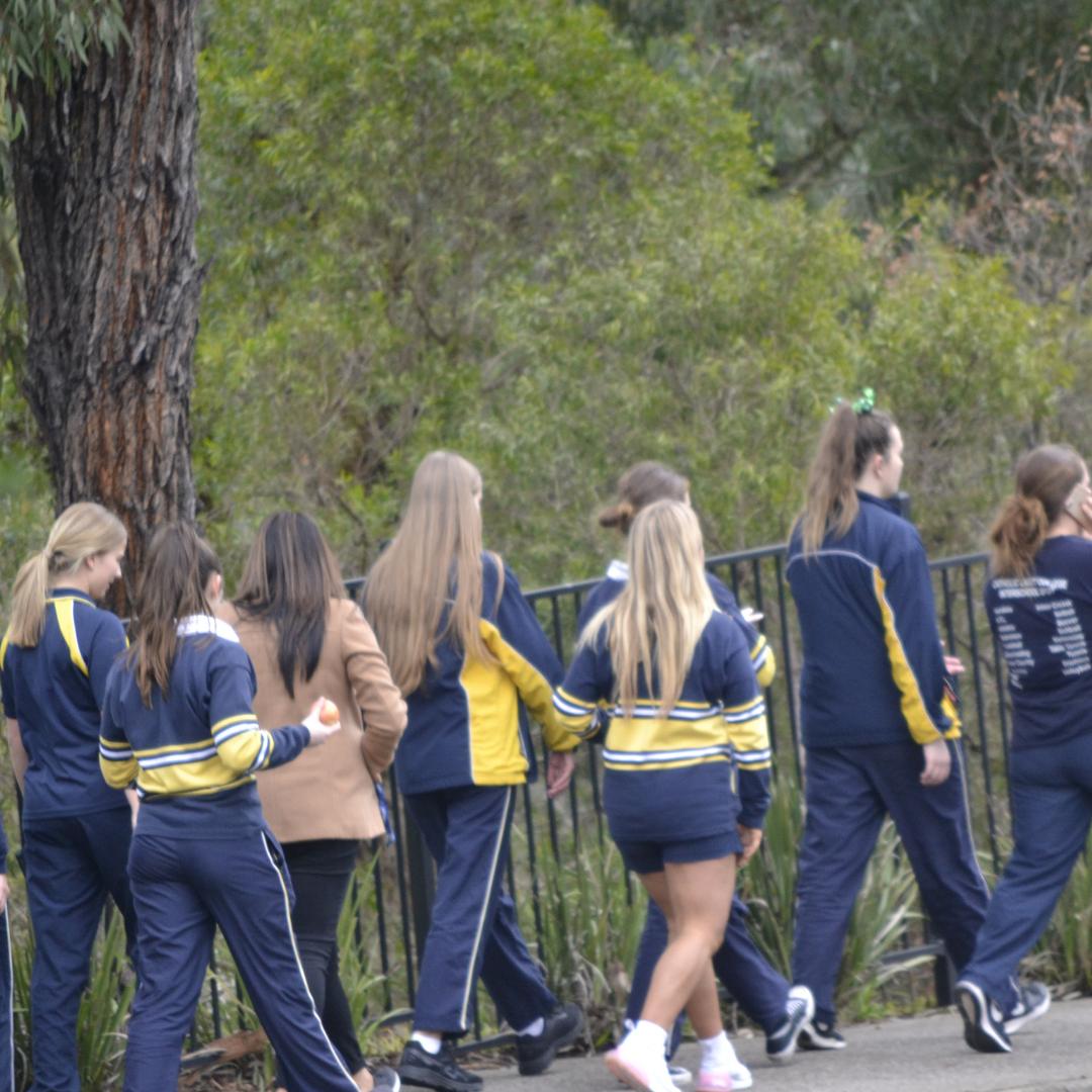 CLCEltham's tweet photo. The big day has arrived! The girls have headed off on their Project Kenya fundraising walk-a-thon as part of our Founder's Day Celebrations. If you see them around the local community give them a hi, the sea of blue will be easy to spot! #unlimitedpossibilities #clcspirit https://t.co/k3PvUrhnN4