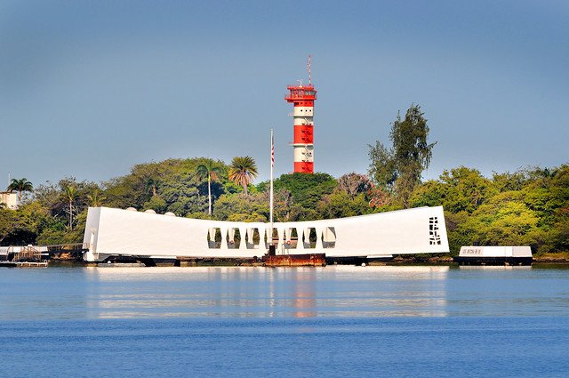 #ThenAndNow Today marks the 1st full day for students and teachers visiting the islands for #SacrificeForFreedom a program that sends them on an in-depth journey as they seek to uncover the past and honor the fallen of #WWII @NationalHistory #PearlHarbor #History #MilitaryHistory