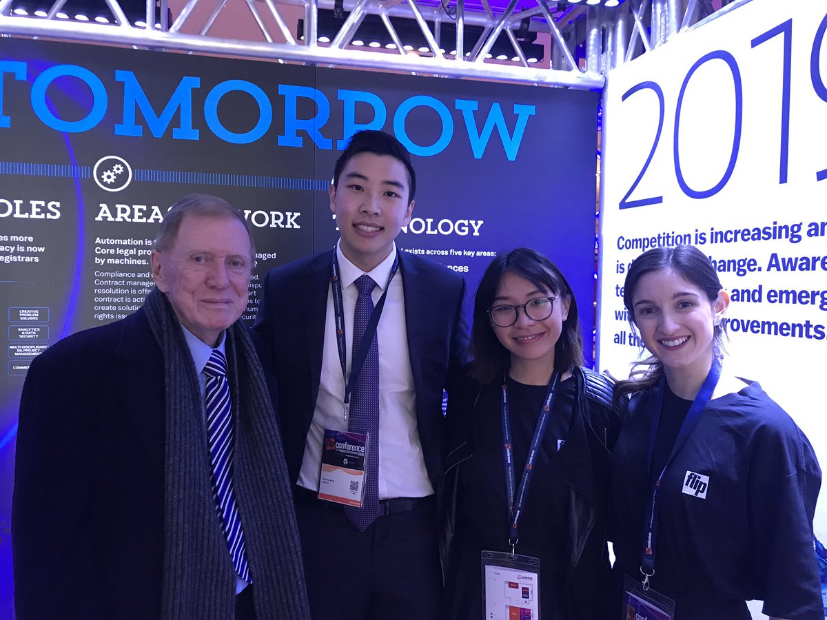 With Michael Kirby at The Today and Tomorrow Alley at the #FLIPConf! #legaltech #Auslaw