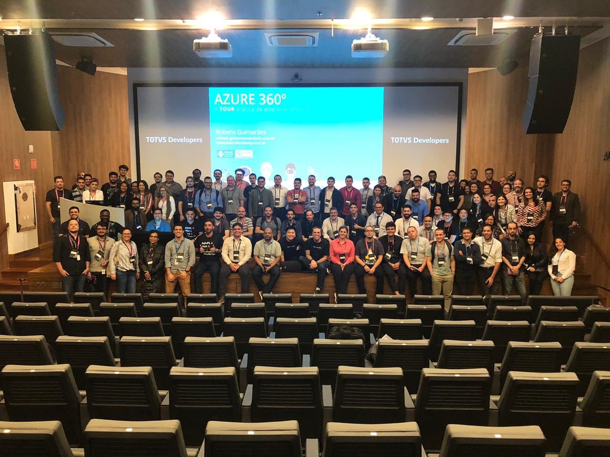 TOTVSDevelopers's tweet photo. O Meetup de hoje foi sensacional!!! Valeu galera!!! #meetupAzure #TOTVS #TOTVSDevelopers https://t.co/xQoo1UmRhz
