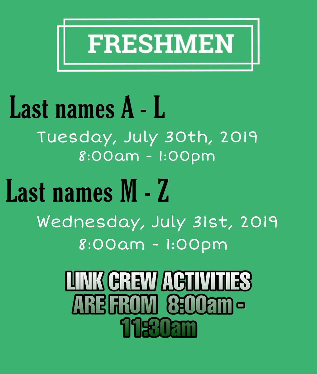 Orientation Info