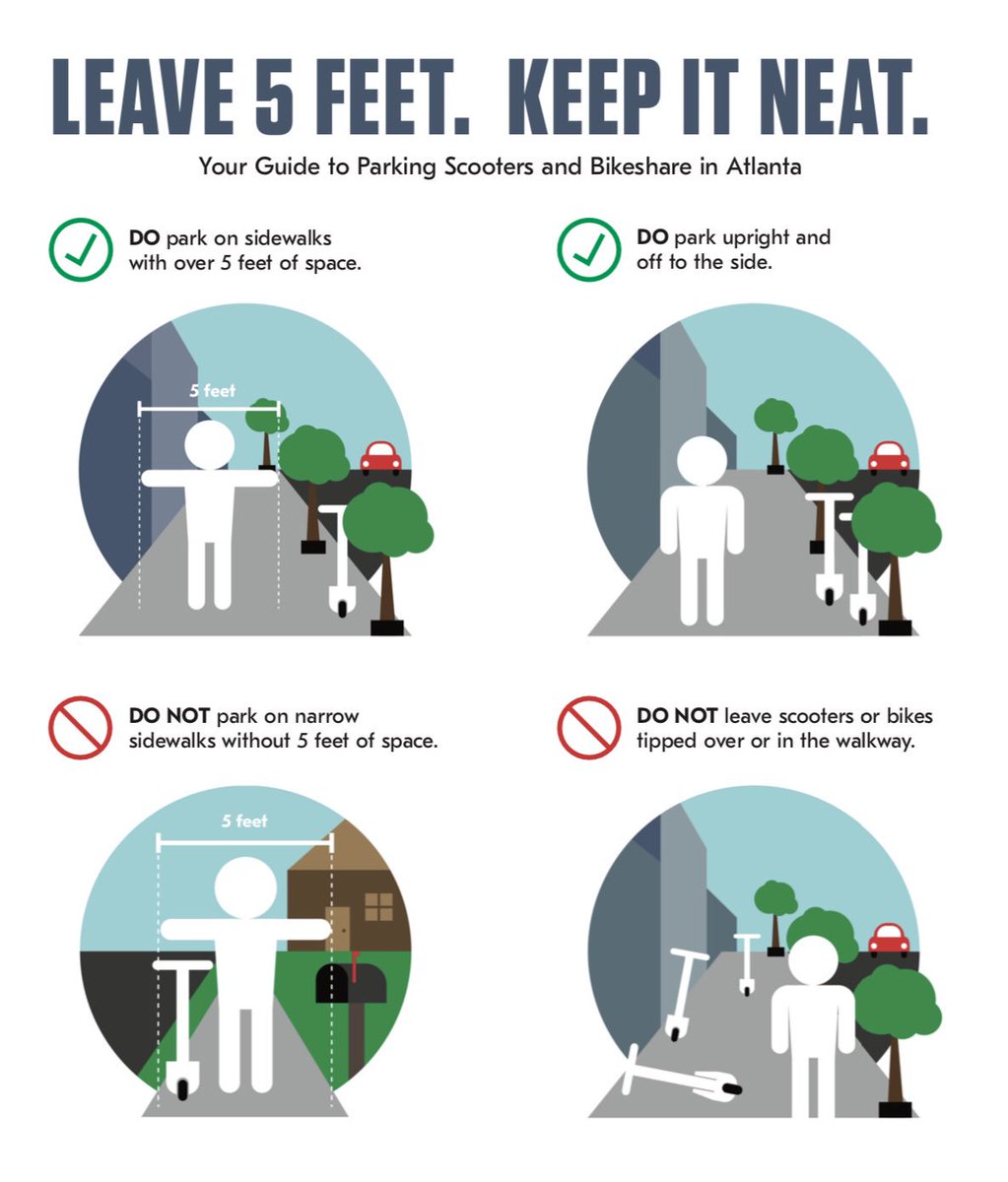 TunTheCoder's tweet photo. Please tag @SidewalksSafe with a photo and location of improperly parked #scooters #bikeshares and other alternative transport devices. Lets hold these companies and each other accountable when using/parking these transport devices. #safersidewalksATL #scootsmart https://t.co/E4dPF98T8y