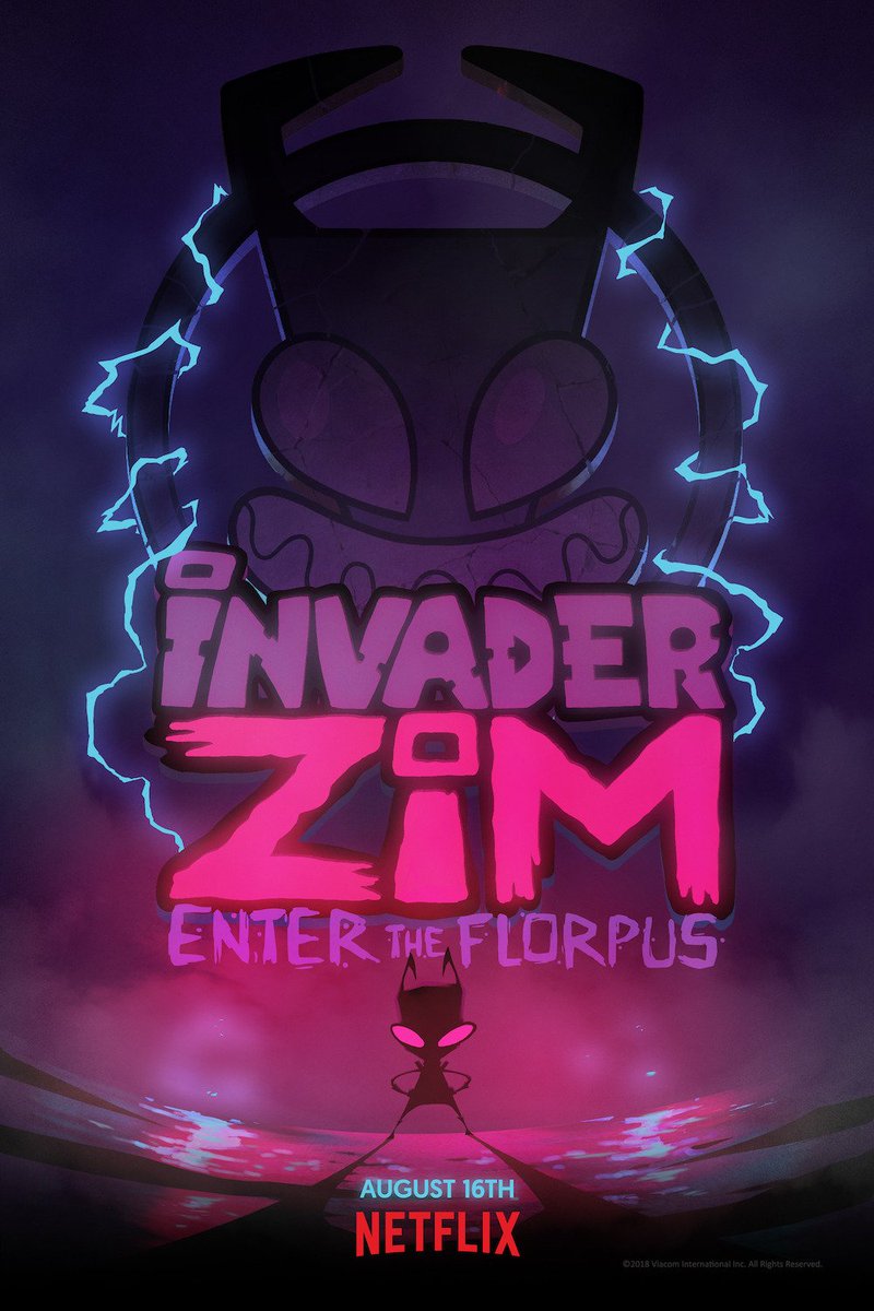 MoviePlusGT's tweet photo. #Netflix nos emociona con este nuevo póster de la cinta #InvaderZim #EnterTheFlorpus que llega en agosto. #FandomGt https://t.co/QfhJH0xMa5