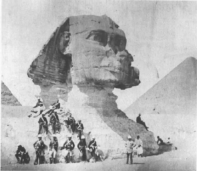 Also before I forget, I think these photos of the Sphinx are important to put time into context. These were only taken around 1880. That’s how new the discovery of the Sphinx really is. Compare that to what we see today.