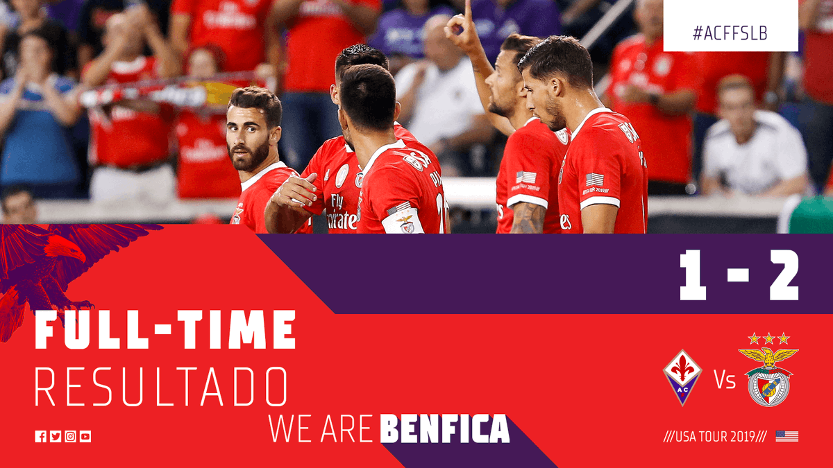 #ACFFSLB | ⏹ Final whistle!  

#ICC2019 #ChampionsMeetHere #WeAreBenfica