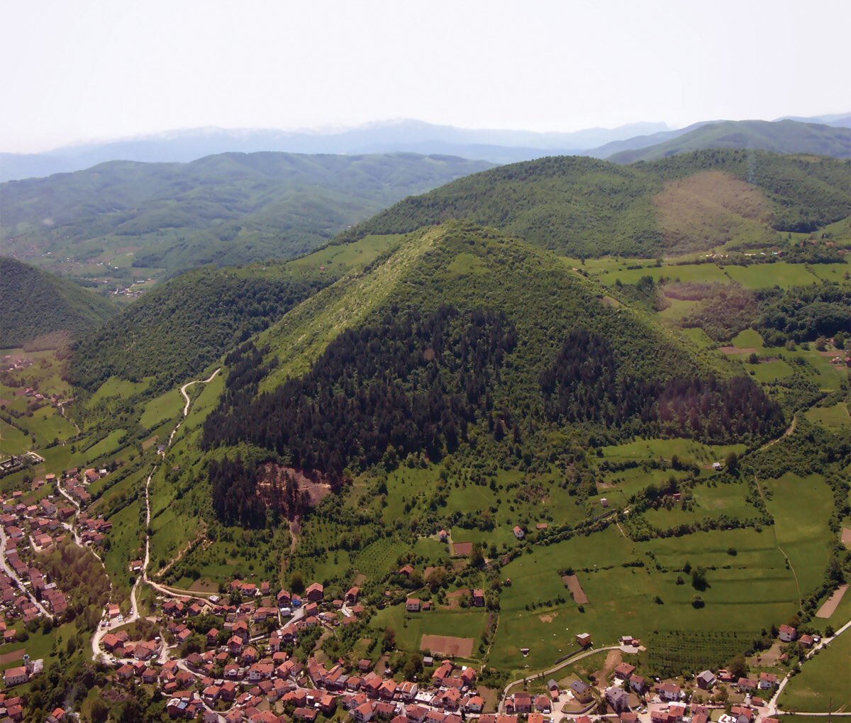 This is the Bosnian Pyramid. Excavation had begun on the site until the government stepped in and shut it back down. This history is all around us but we can’t see it, or we refuse to see it.