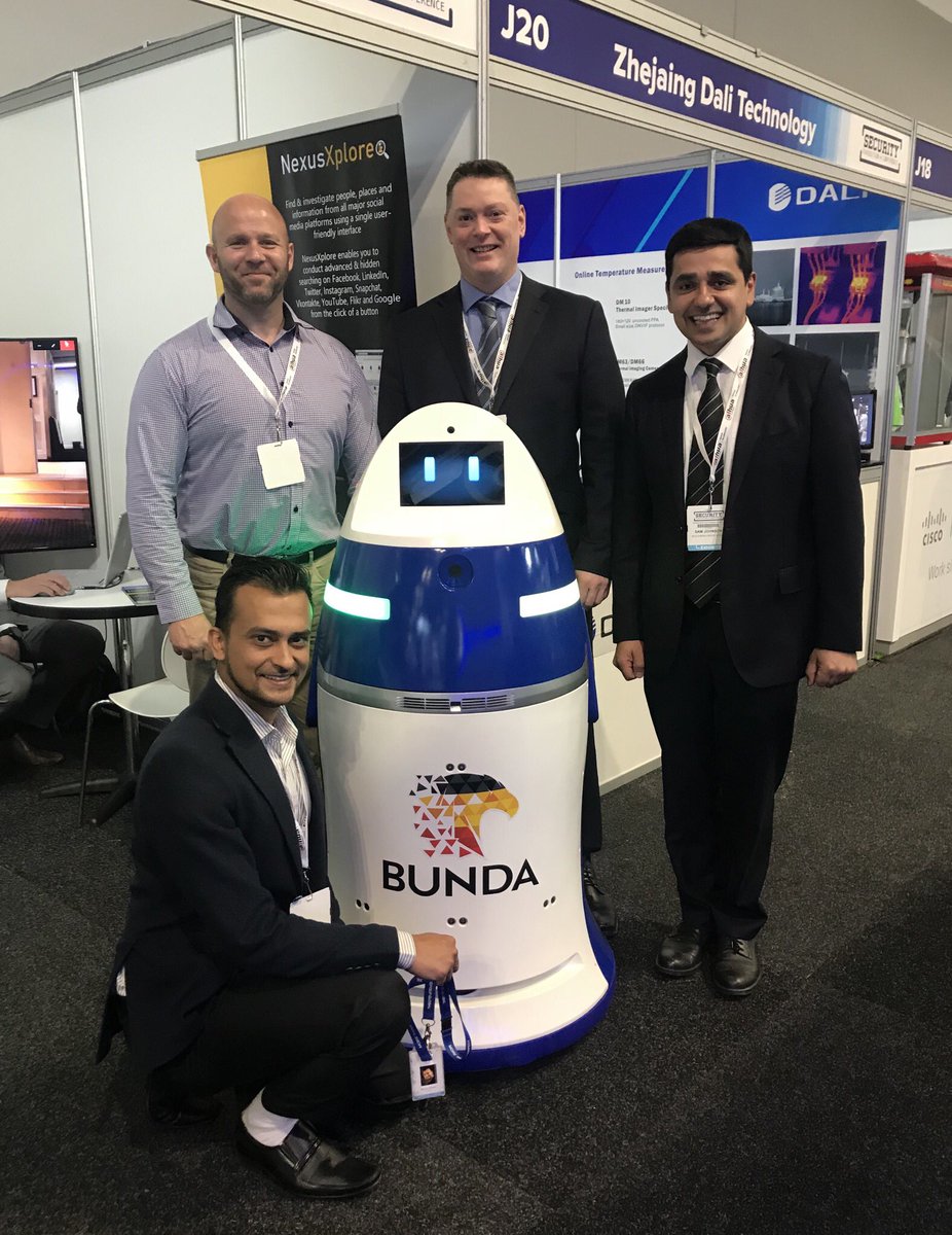 SCGroupTM's tweet photo. Southern Cross Group Team is ready for an amazing day at the Security Expo! Pass by stand J22 to meet our team and Bunda-the Security Robot who is very excited to showcase his capabilities π€
#Security2019 #securityexpo #robotics #SecurityRobot #MobileRobot #SouthernCrossGroup https://t.co/ArKremGOUI